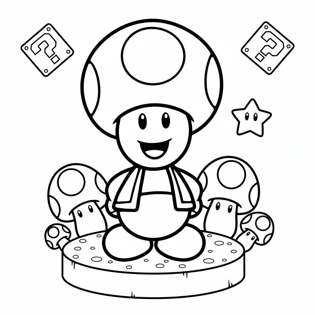 Desenho do Toad para colorir