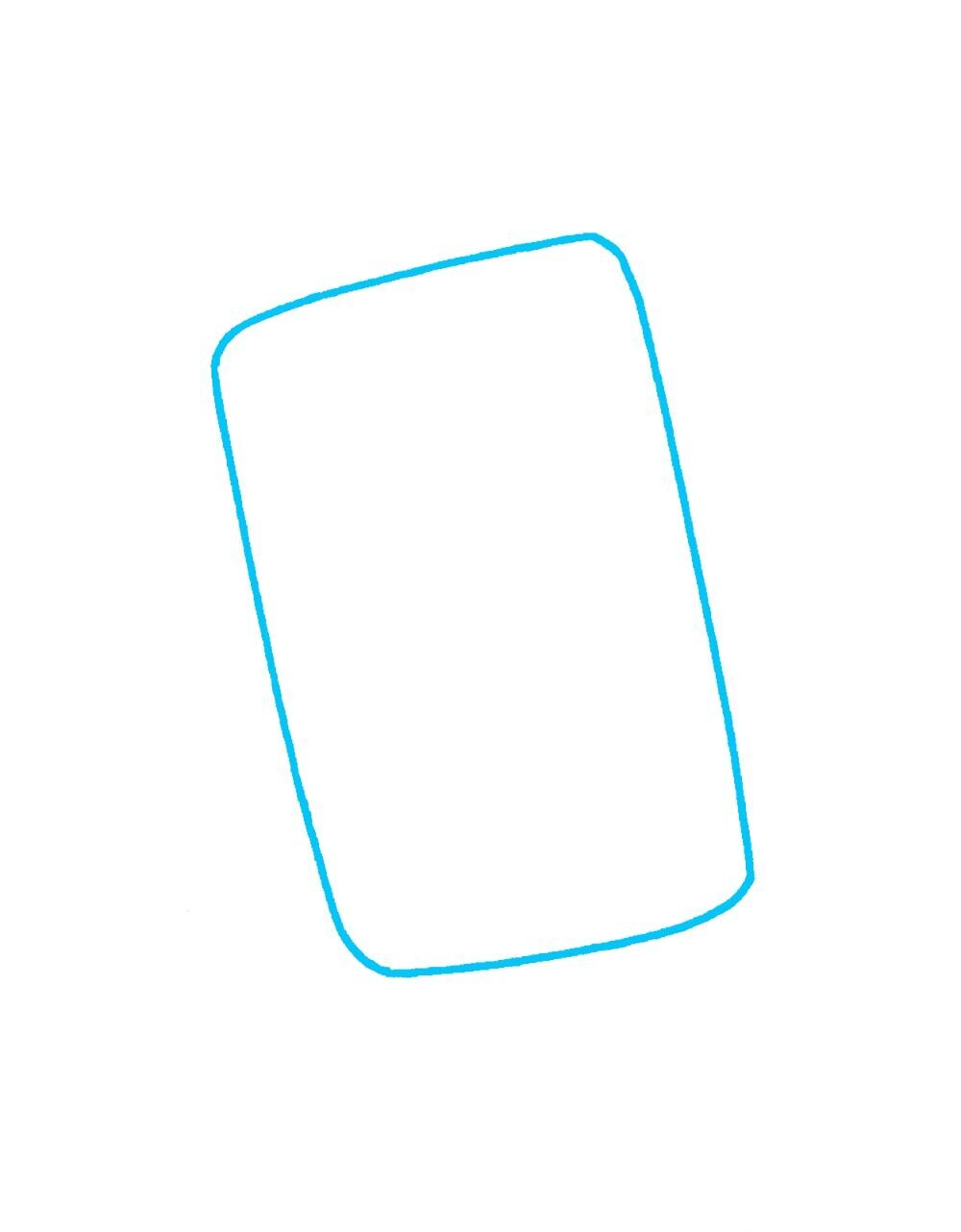 Como Desenhar a Bluey – Passo a Passo Fácil – Passo 1