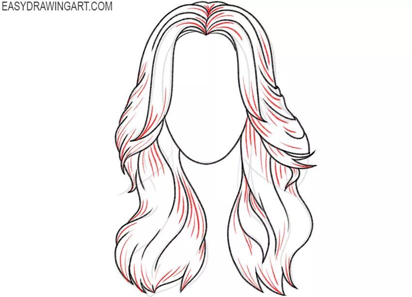 Como Desenhar Cabelo Ondulado – Tutorial de Desenho Passo a Passo – Passo 11