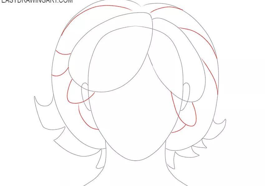 Como Desenhar Cabelo Realista – Tutorial de Desenho Passo a Passo – Passo 3