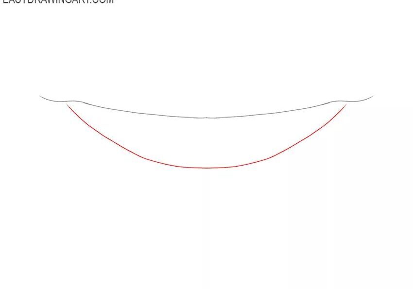 Cómo dibujar dientes – Tutorial de dibujo paso a paso – Paso 1