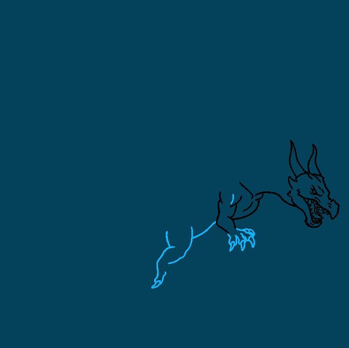 Como Desenhar Dragão Realista – Paso 4