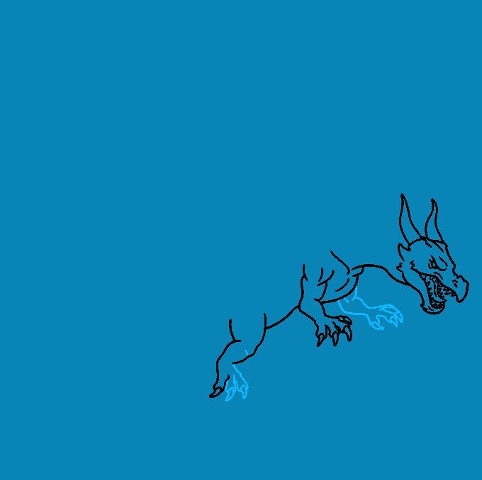 Como Desenhar Dragão Realista – Paso 5