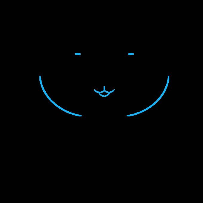 Cómo dibujar un lindo gato paso a paso – Paso 2